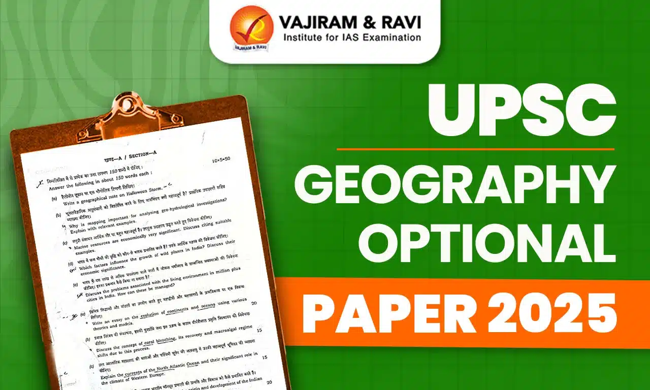 upsc geography optional paper 2025