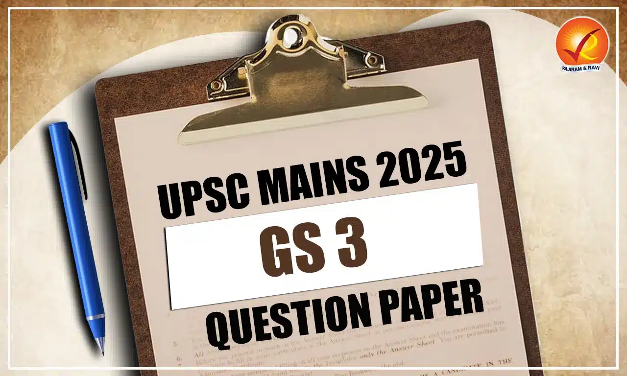 UPSC Mains GS 3 Question Paper 2025