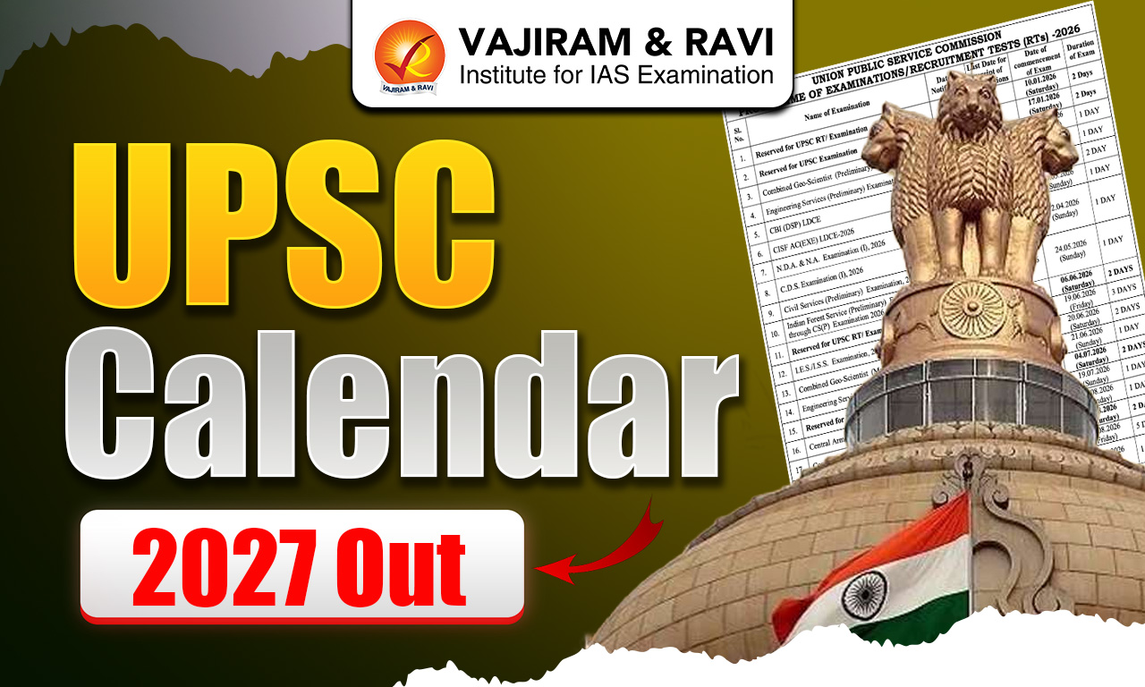 UPSC Calendar 2027 out