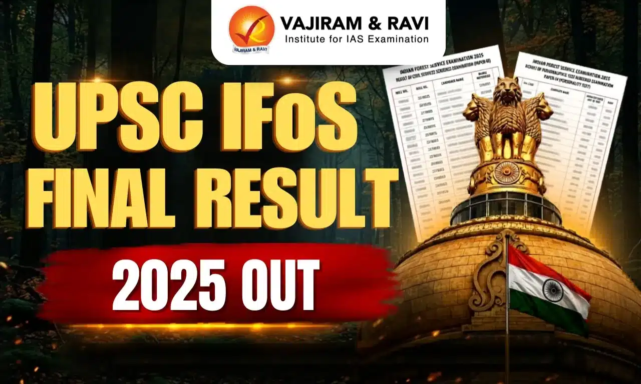 UPSC IFoS Final Result 2025 out