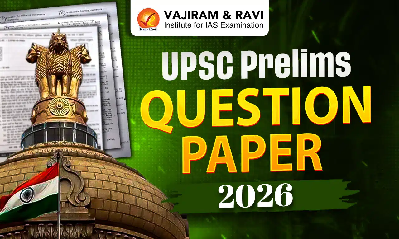 UPSC Prelims Question Paper 2026