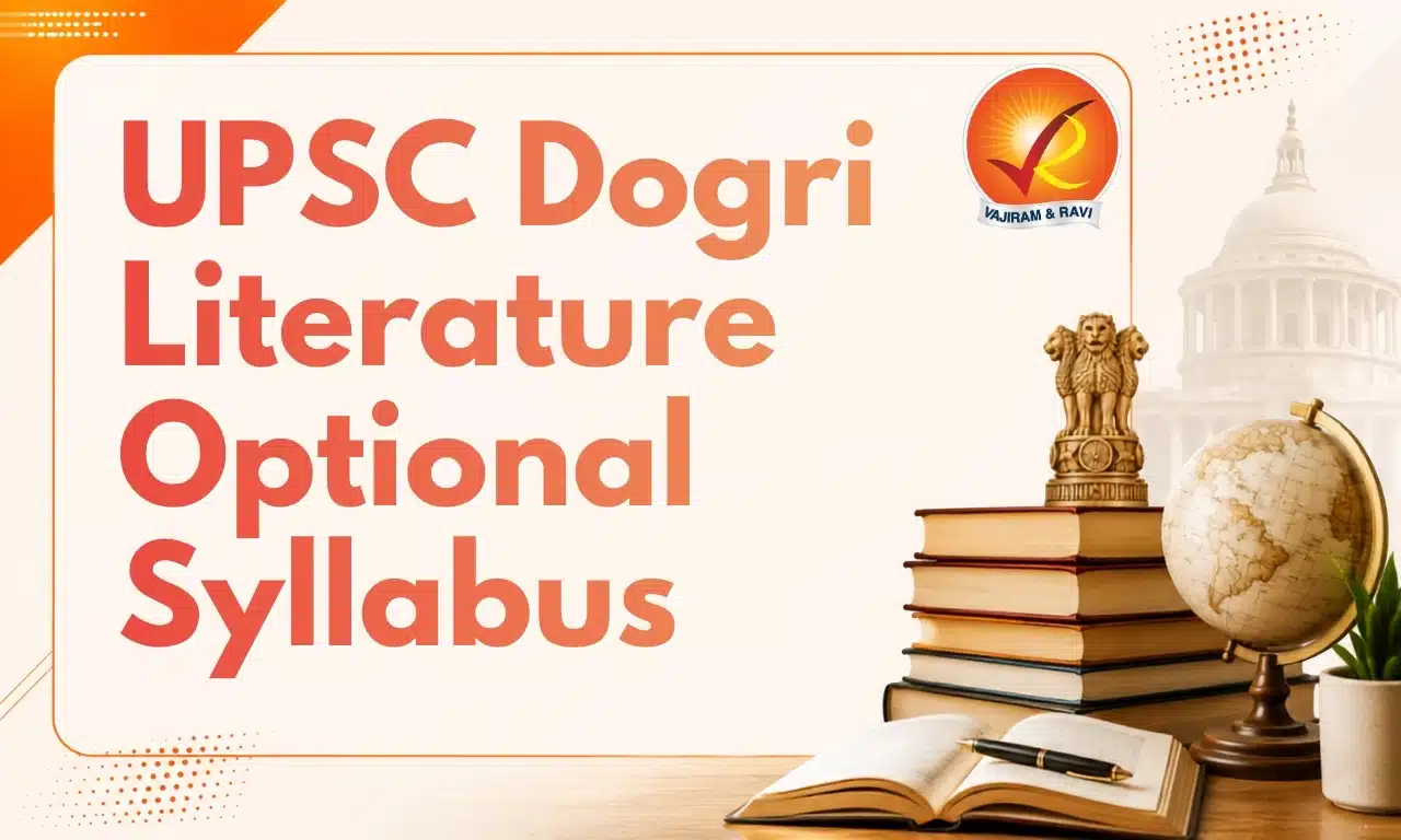 UPSC Dogri Literature Optional Syllabus