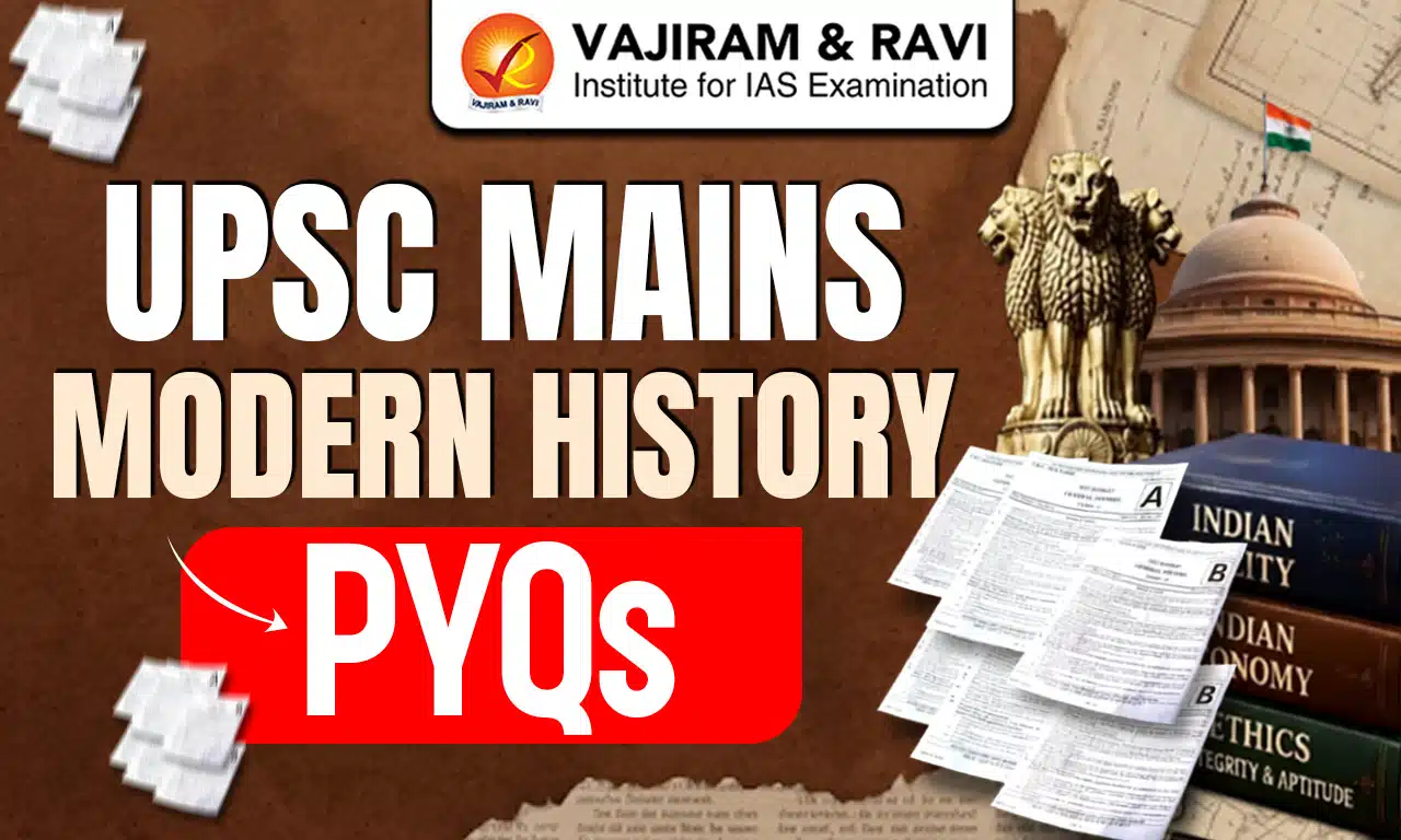 UPSC Mains Modern History PYQs