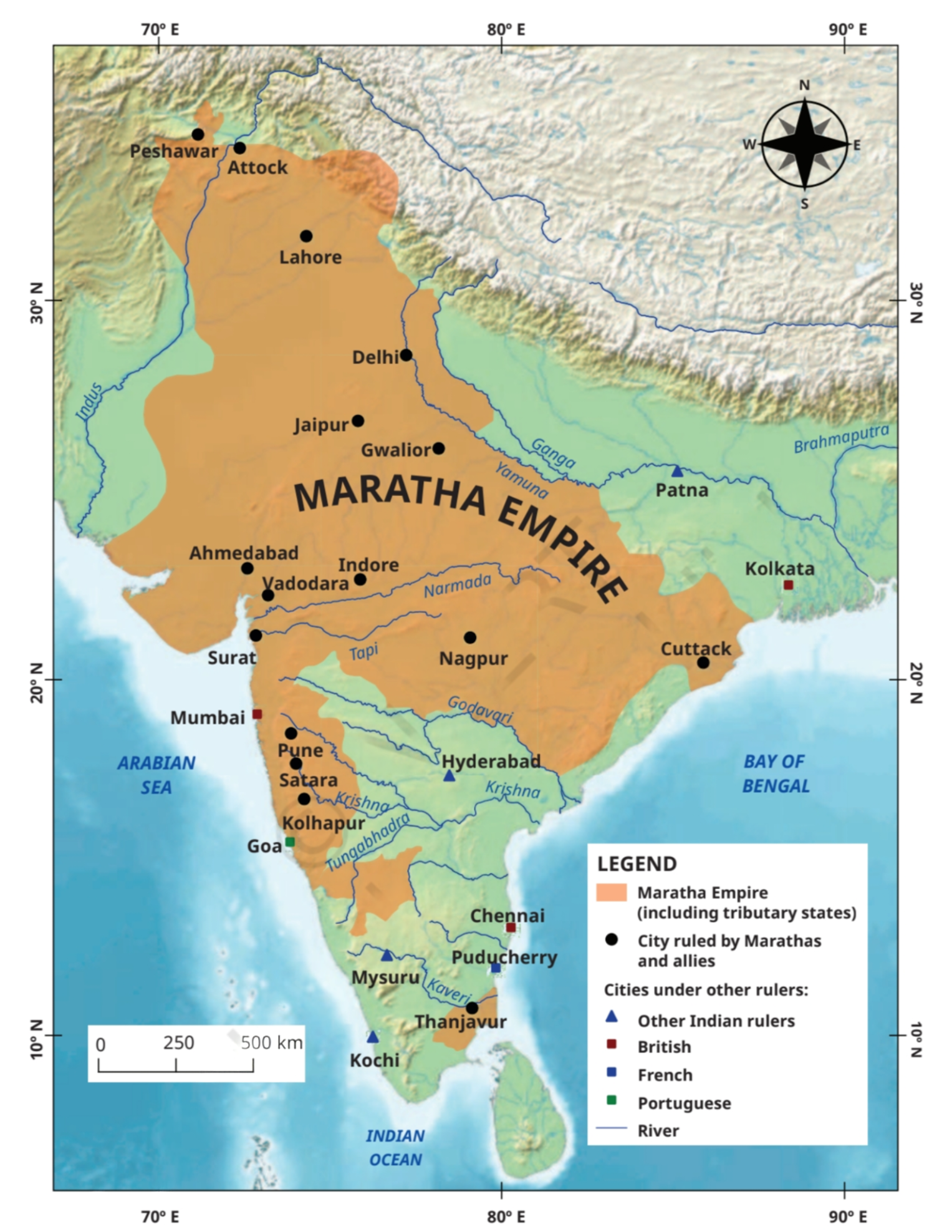 Mughal Empire Map