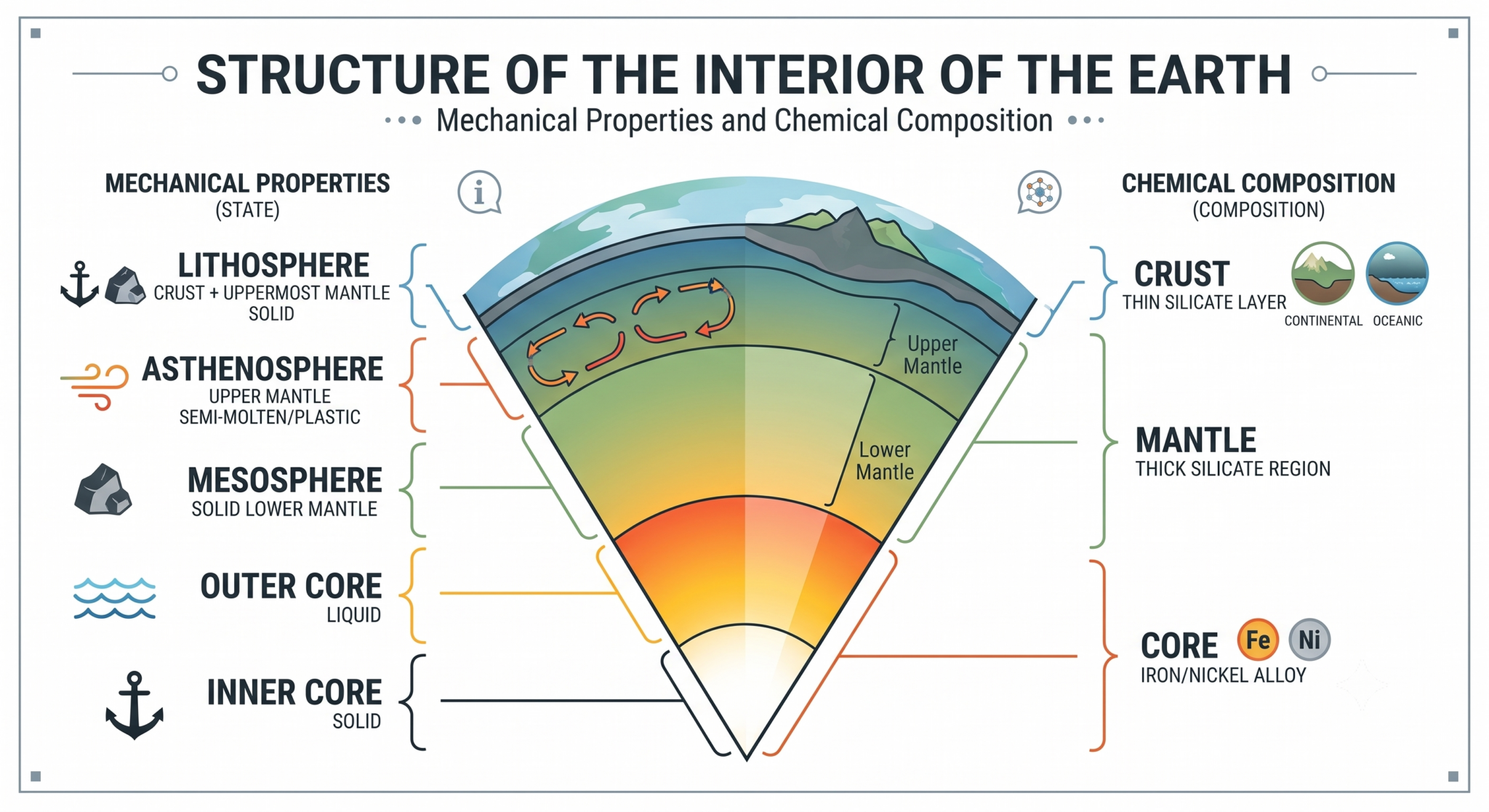 Structure of the Interior of the Earth