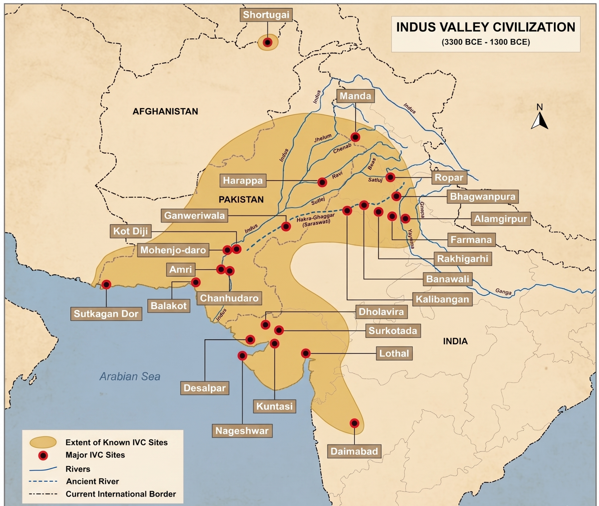 Indus Valley Civilization Map
