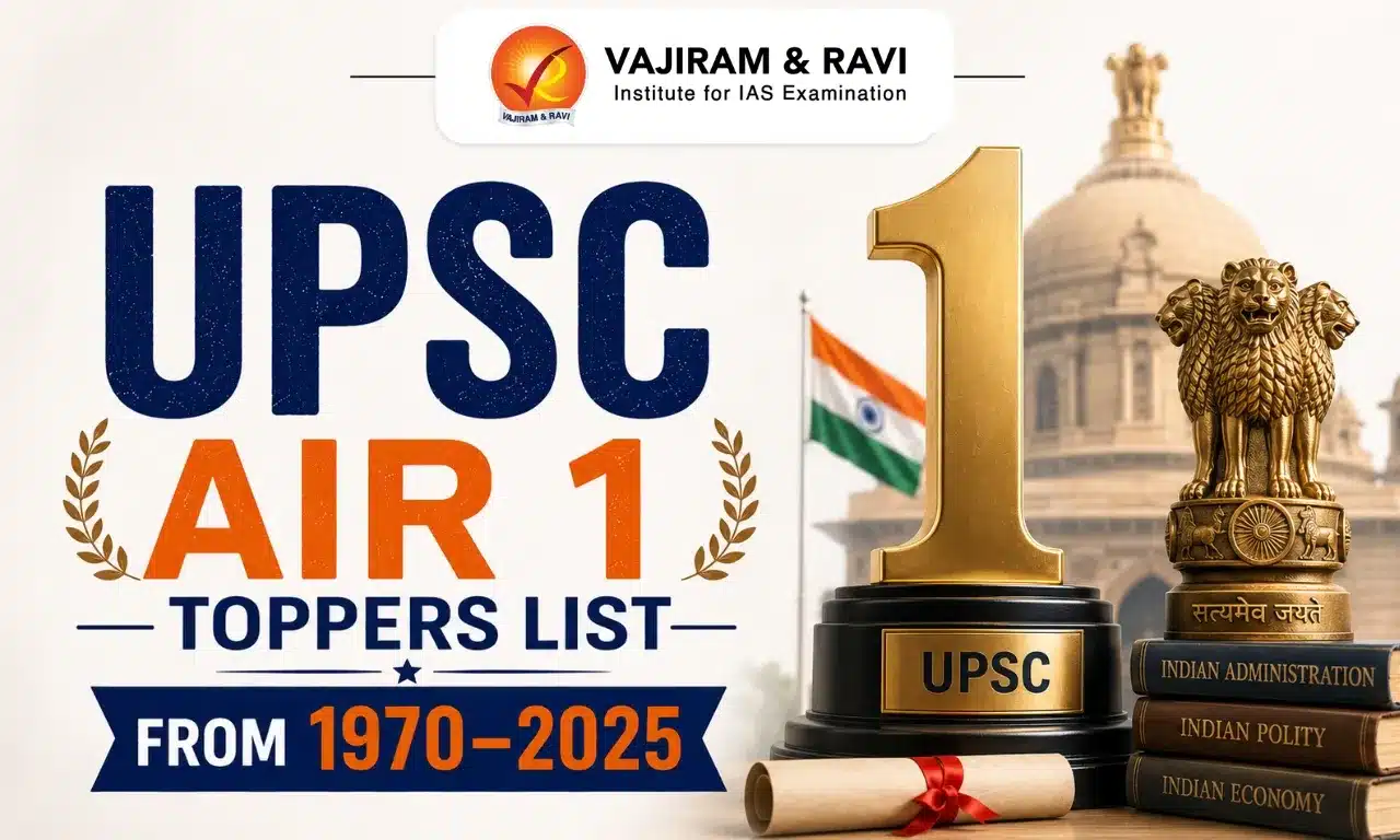 UPSC AIR 1 Toppers List