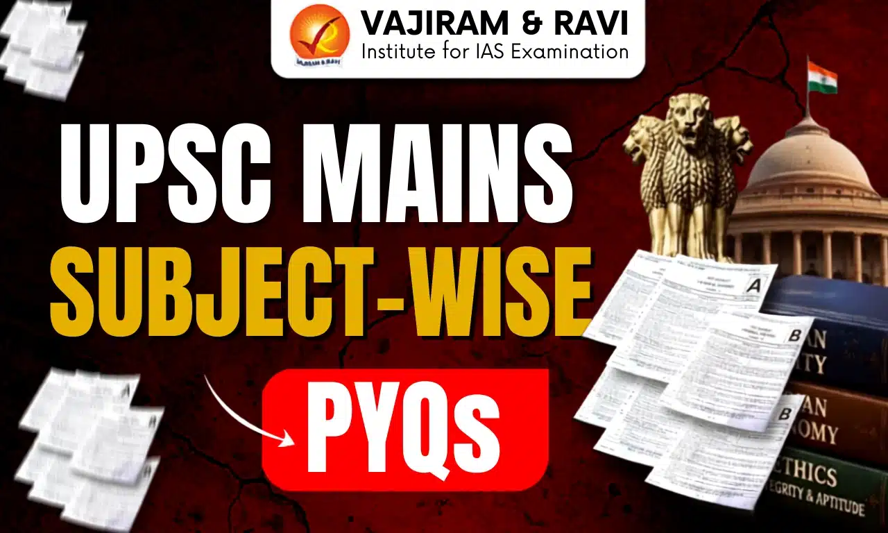 UPSC Mains Subject-wise PYQs