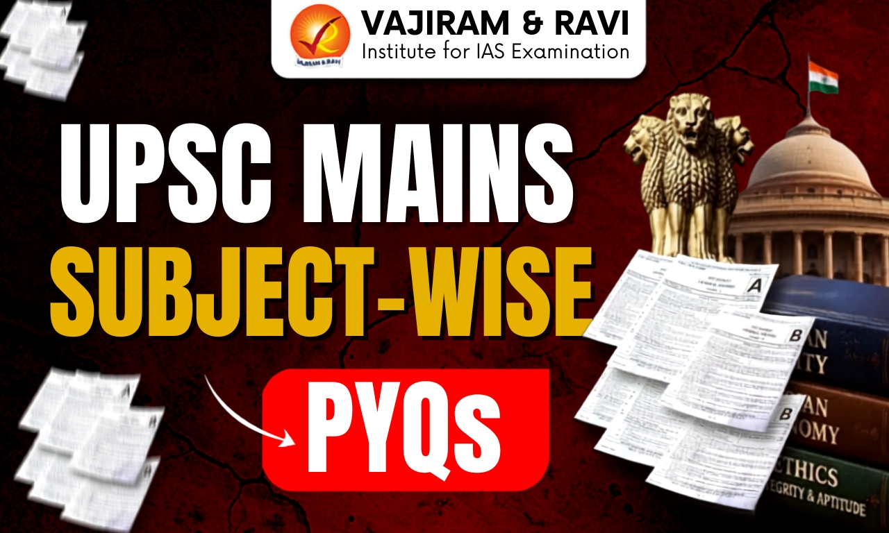 UPSC Mains Subject-wise PYQs