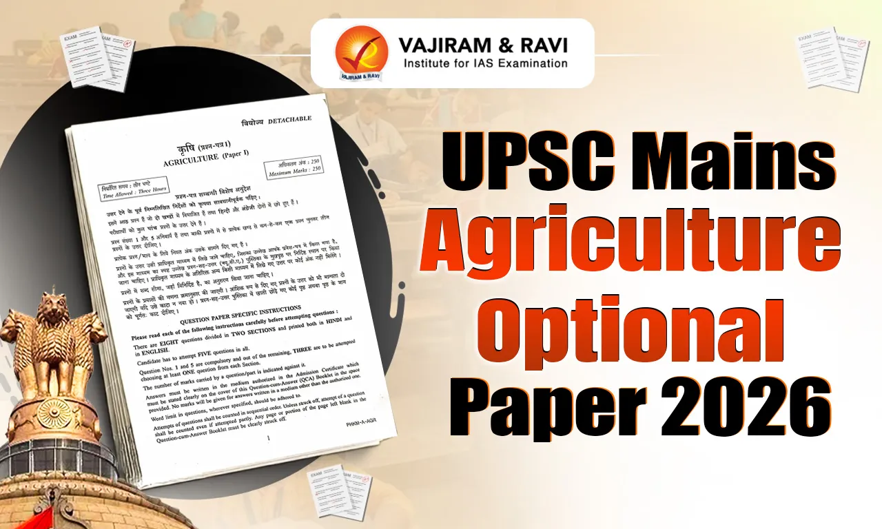 UPSC Agriculture Optional Paper 2026
