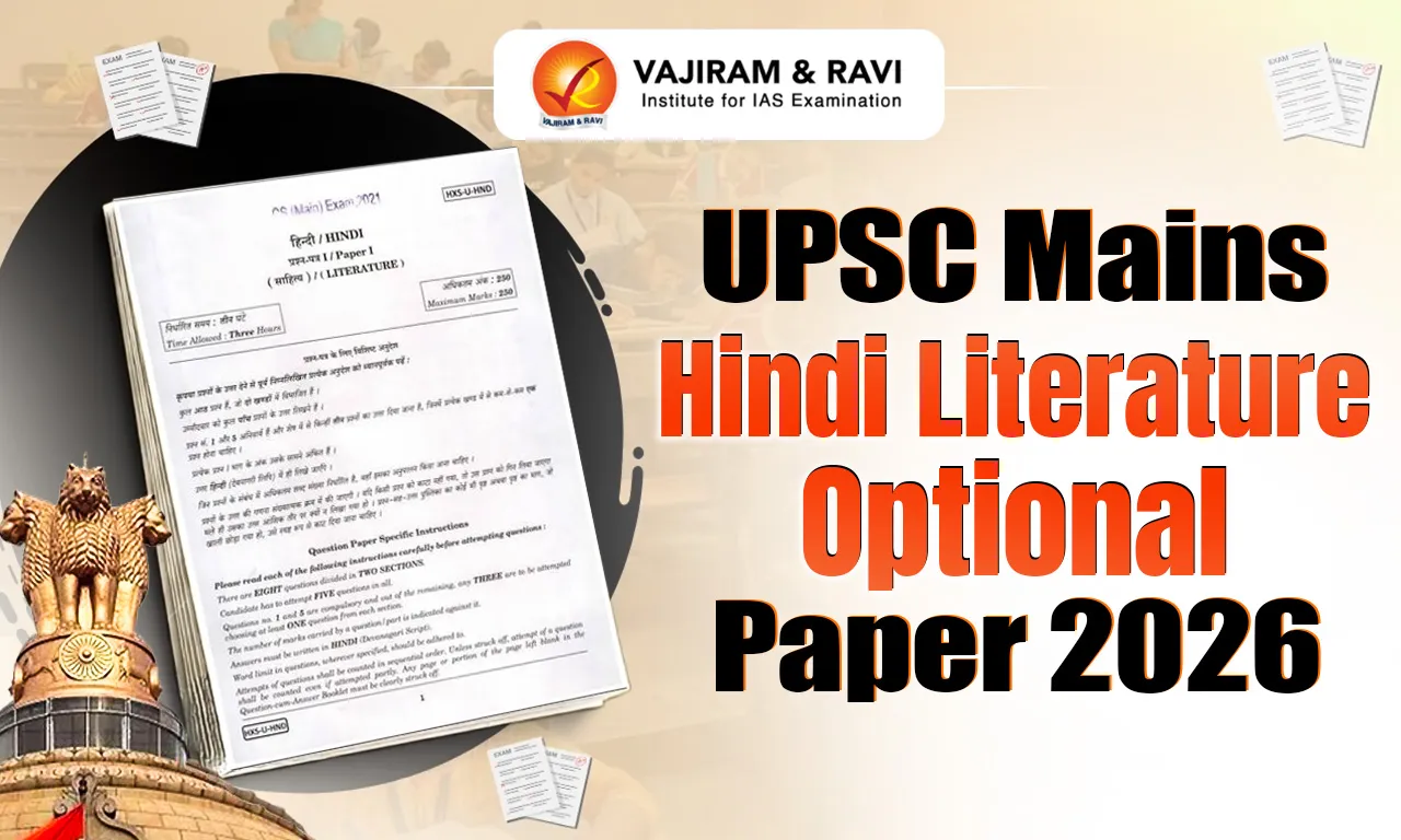 UPSC Hindi Literature Optional Paper 2026