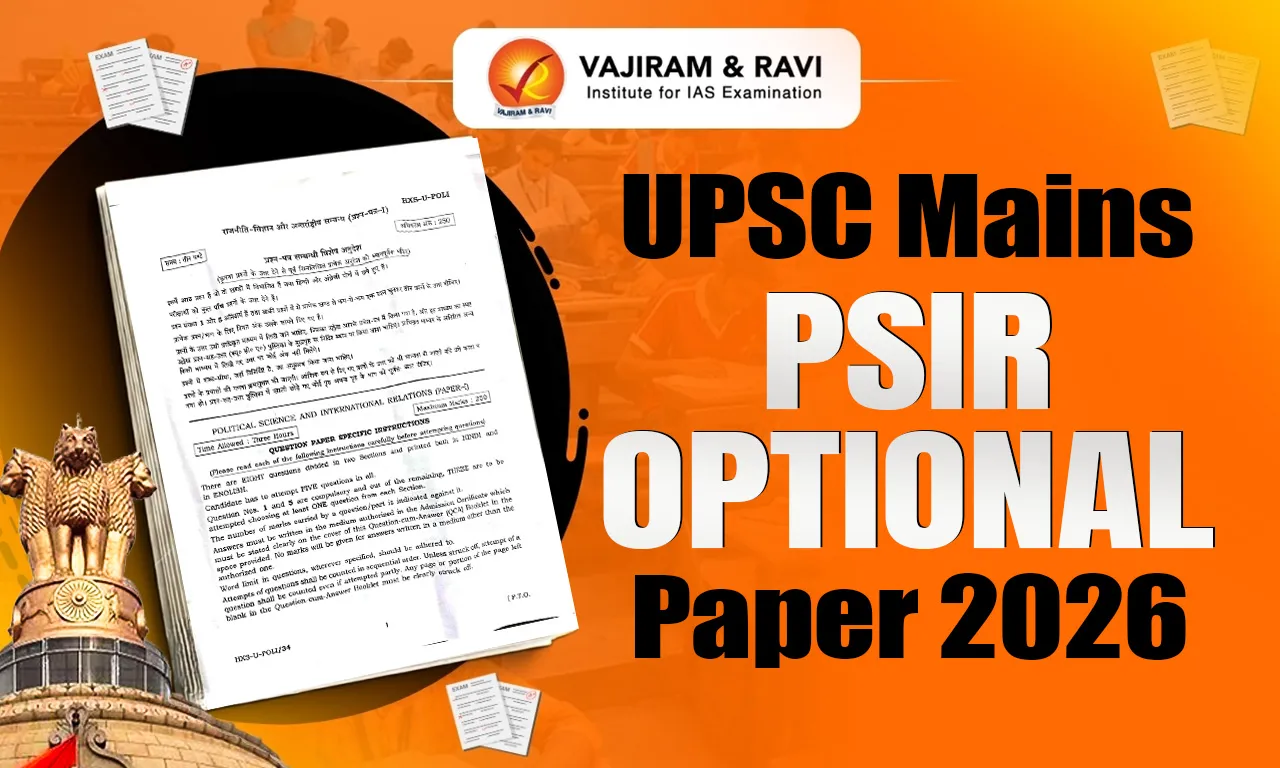 UPSC PSIR Optional Paper 2026