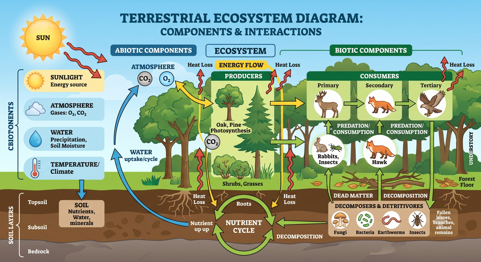 Terrestrial Ecosystem Diagram