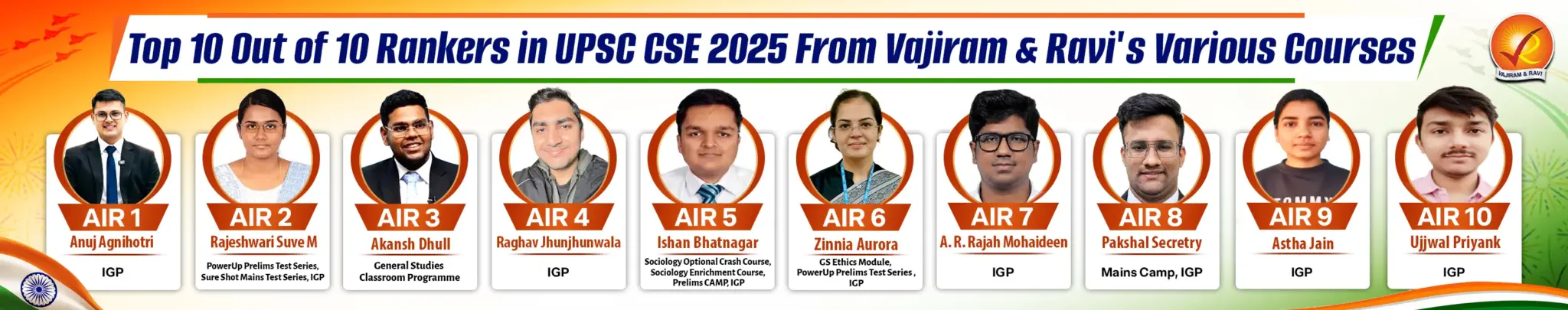 IAS Toppers
