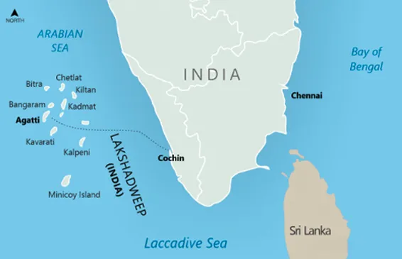 Lakshadweep map