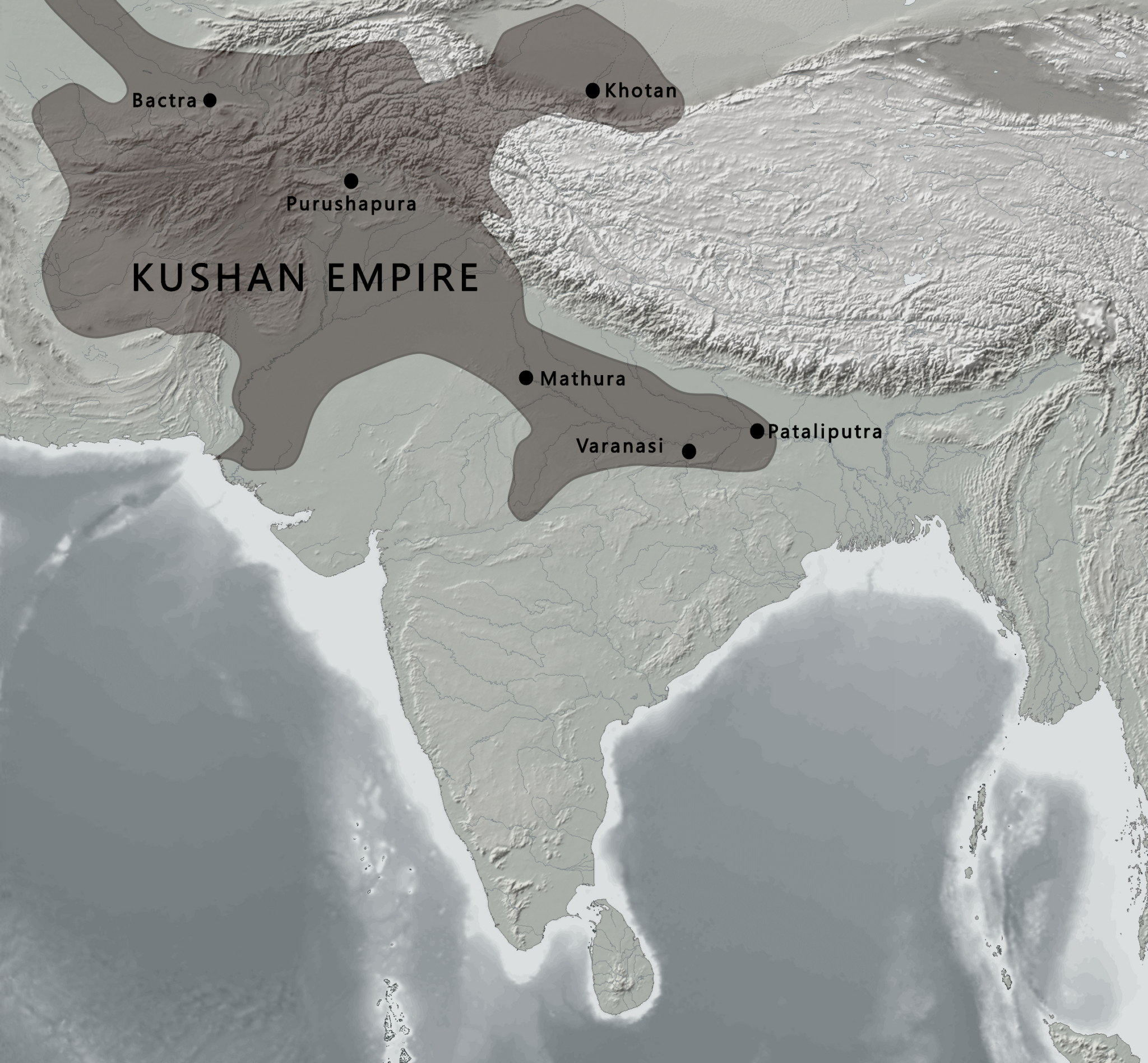 Kanishka Empire Map